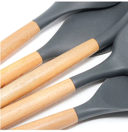 10-Piece Non-Stick Wooden Kitchen Tools Set